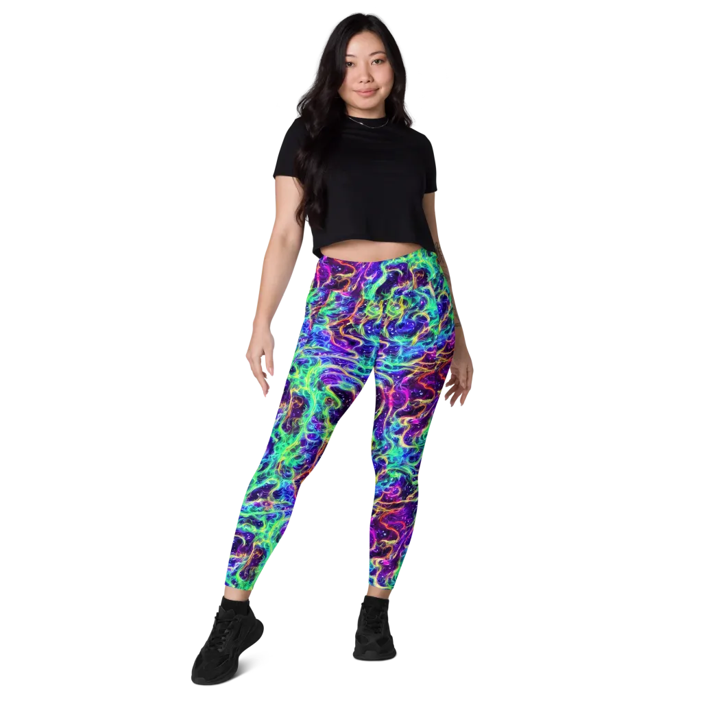 Afterdark Illusion on Leggings with Pockets — Front