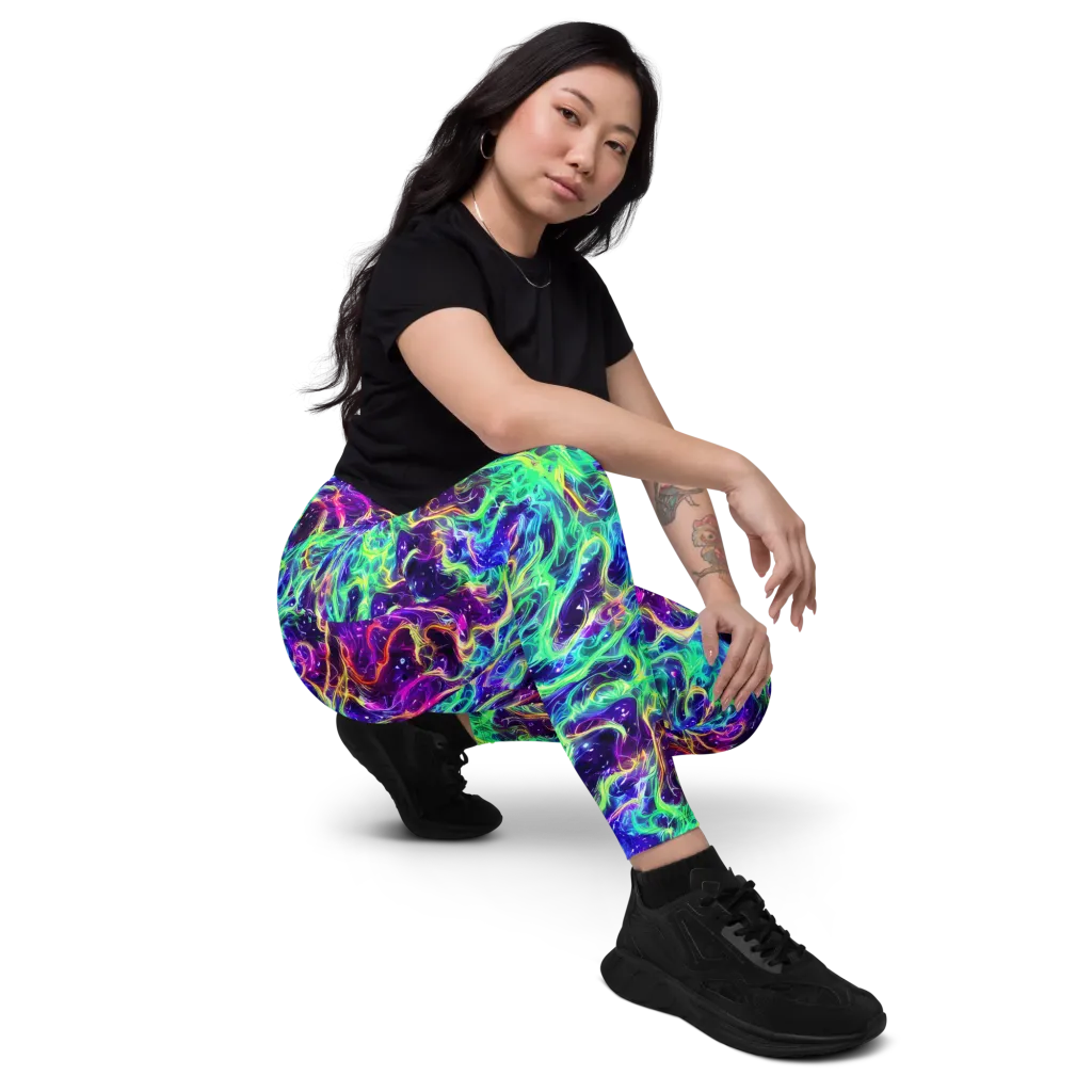 Afterdark Illusion on Leggings with Pockets — Right Front