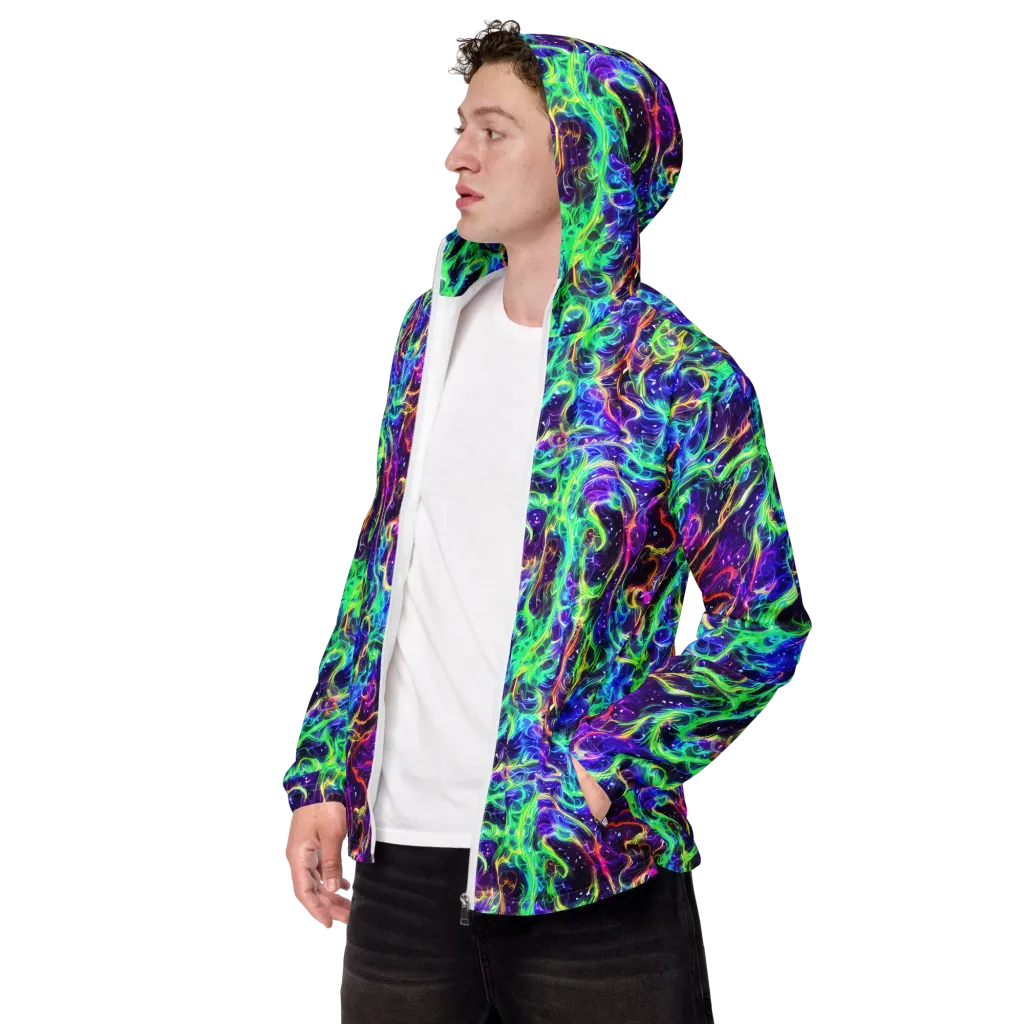 Afterdark Illusion on Men's Windbreaker — Left Front