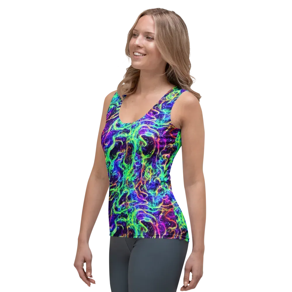 Afterdark Illusion on Women's Tank Top — Left Front