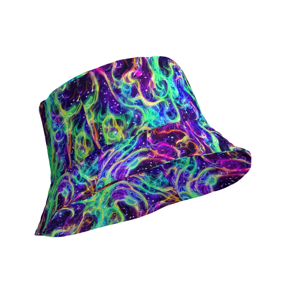 Afterdark Illusion on Reversible Bucket Hat — Product details Outside
