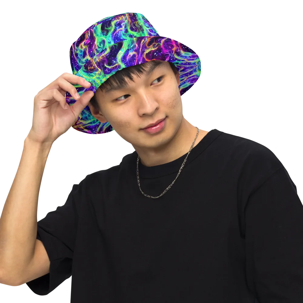 Afterdark Illusion on Reversible Bucket Hat — Front Inside