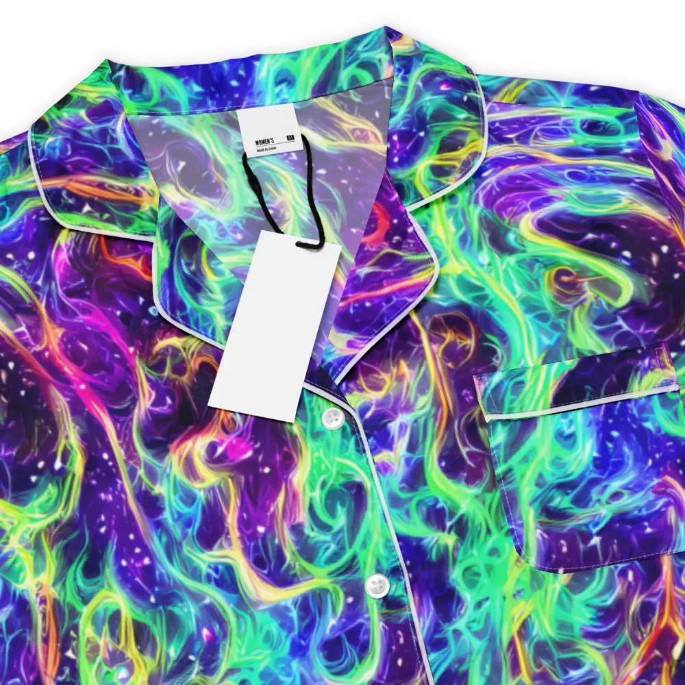 Afterdark Illusion on Women's Short Sleeve Pajama Top — Product details