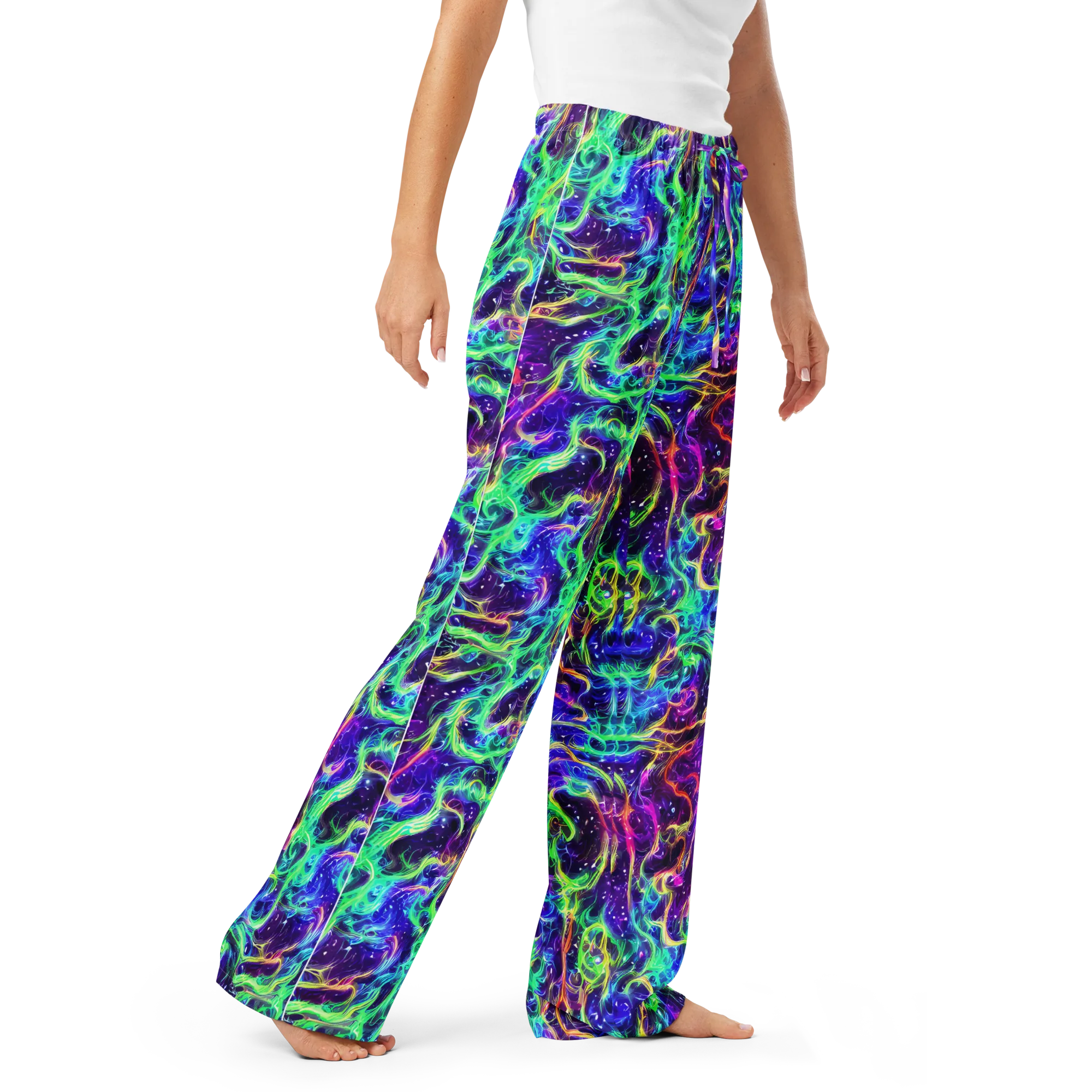 Afterdark Illusion on Women's Pajama Pants — Right Front