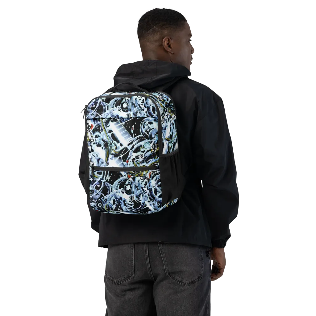 Liquid Chrome on Utility Backpack — Back