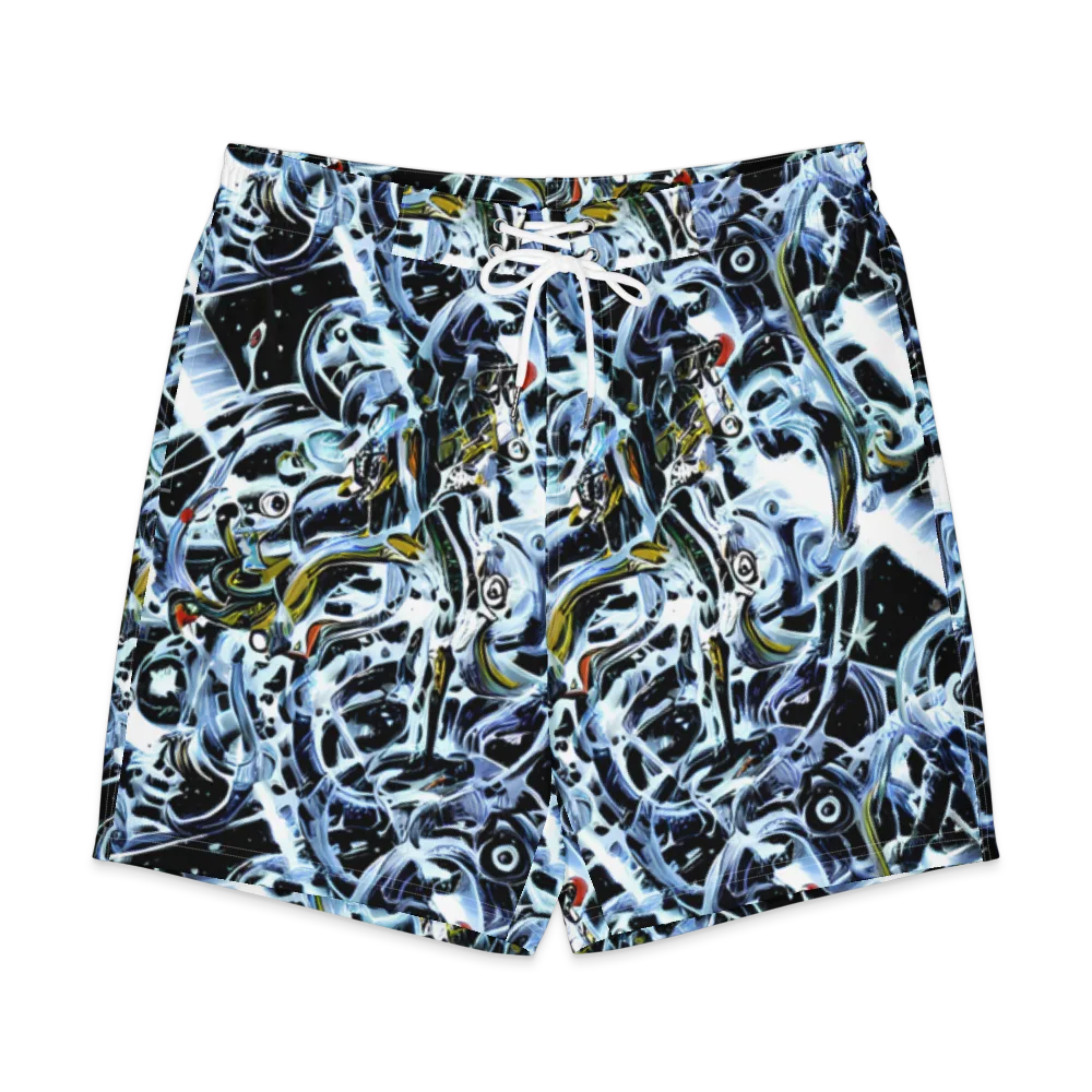Liquid Chrome on Men's Board Shorts — Front