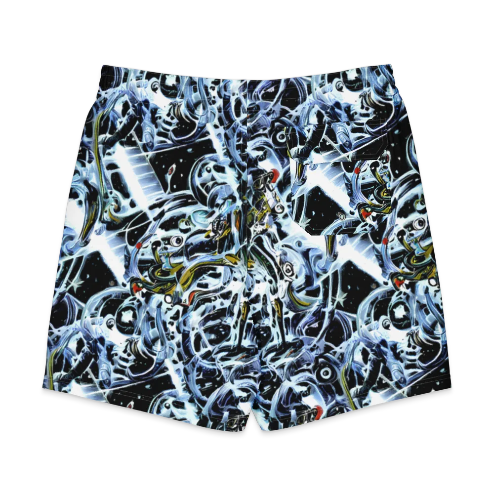 Liquid Chrome on Men's Board Shorts — Back