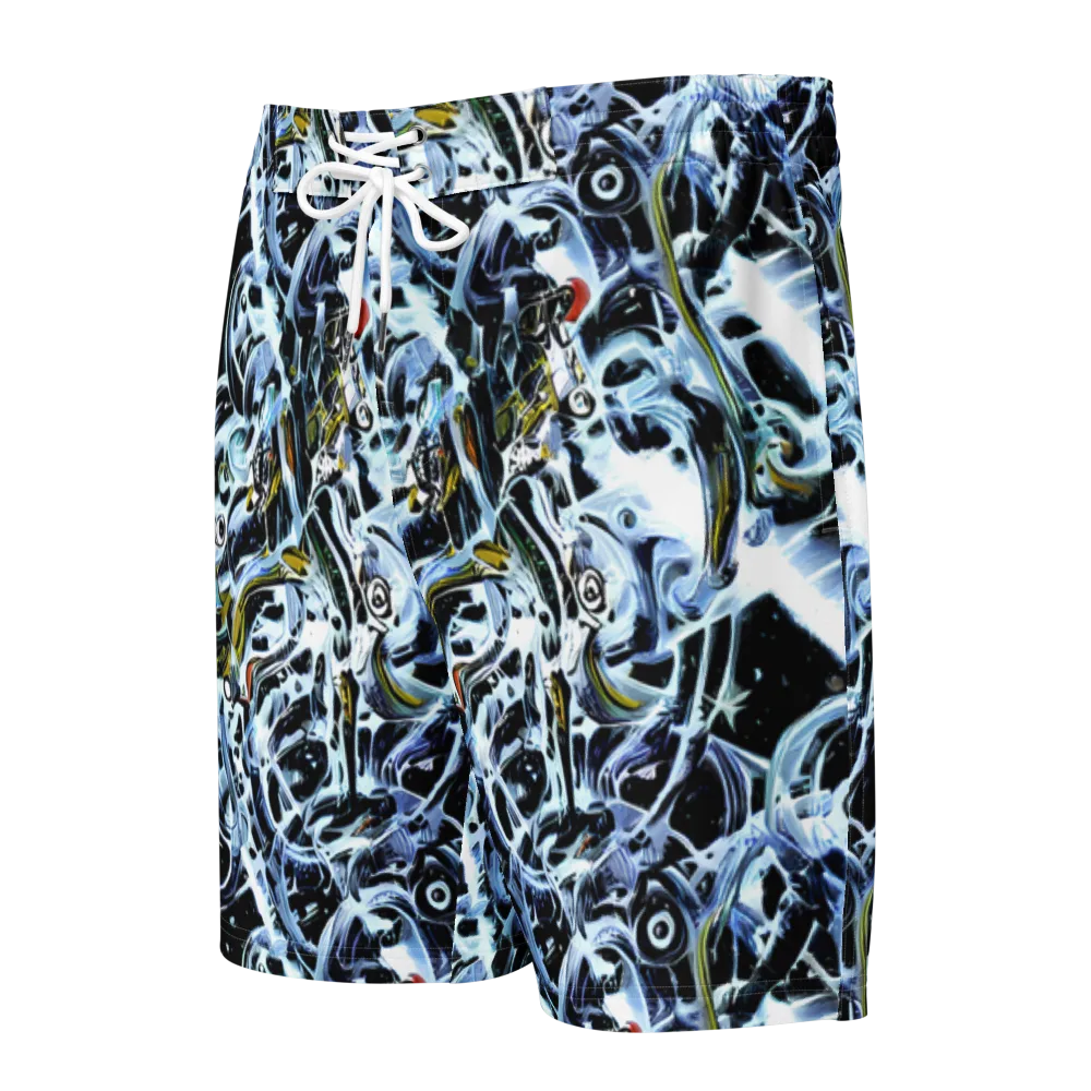 Liquid Chrome on Men's Board Shorts — Front