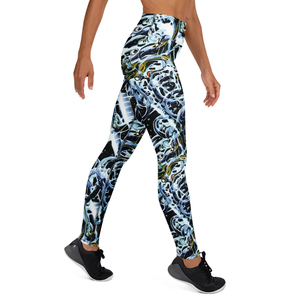 Liquid Chrome on Yoga Leggings — Right