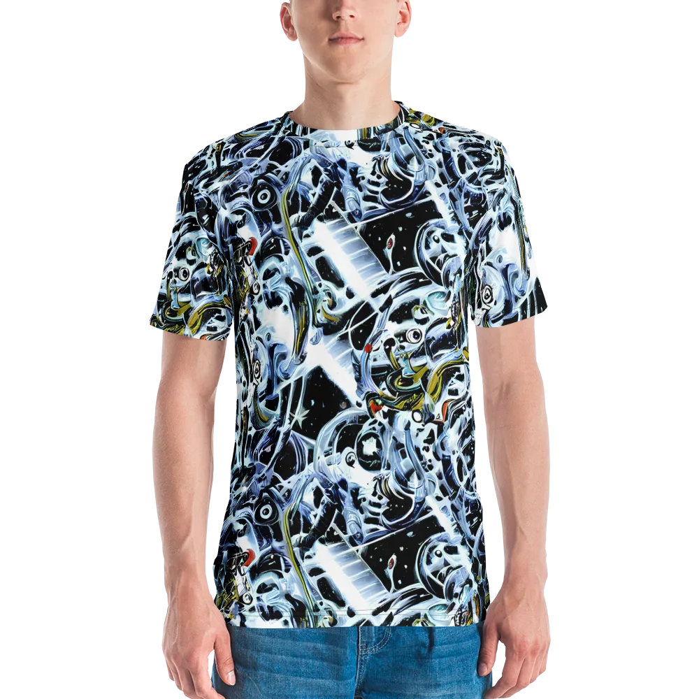 Liquid Chrome on Men's Crew Neck T-Shirt — Front