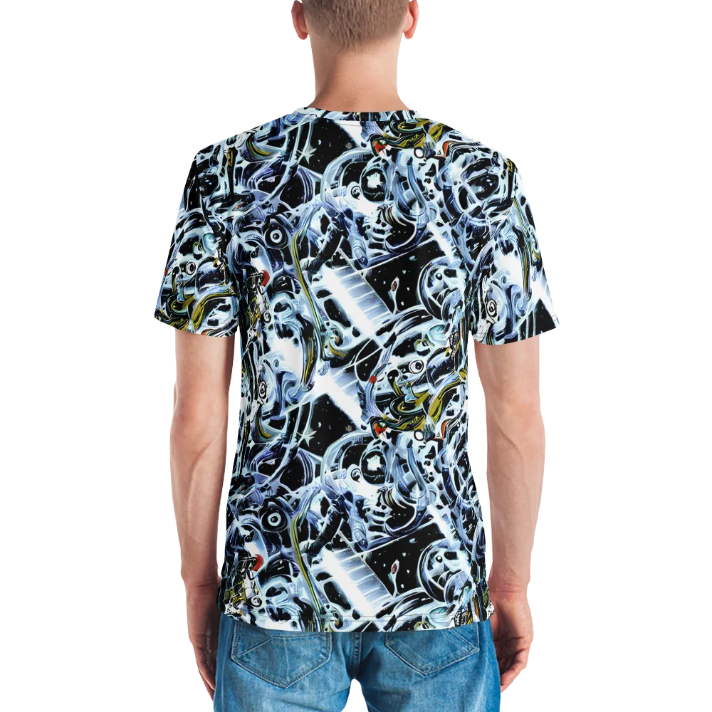 Liquid Chrome on Men's Crew Neck T-Shirt — Back