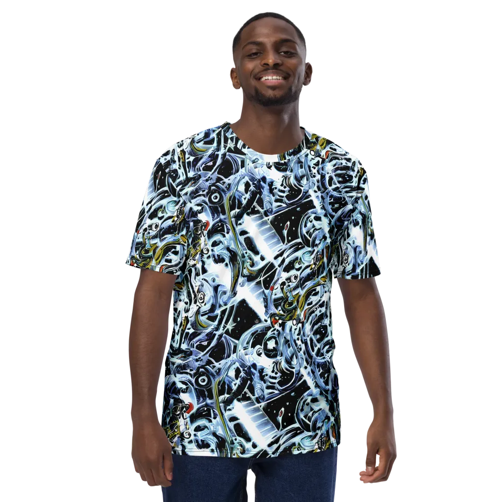 Liquid Chrome on Men's Crew Neck T-Shirt — Front