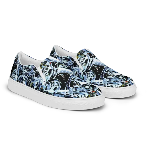 Liquid Chrome on a Women's Slip-On Canvas Shoes