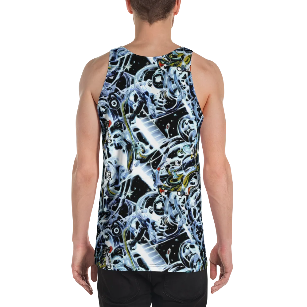 Liquid Chrome on Men's Tank Top — Back