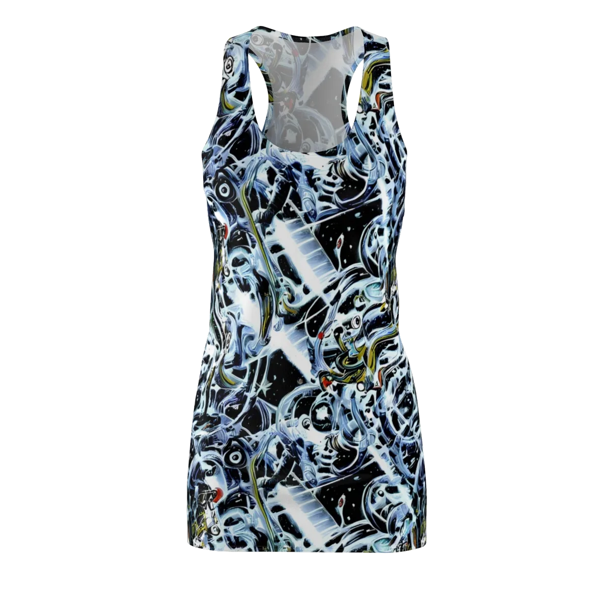 Liquid Chrome on Racerback Dress — Front