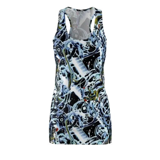 Liquid Chrome on a Racerback Dress