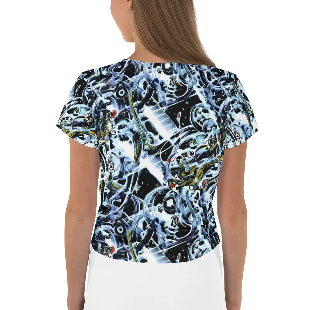 Liquid Chrome on Crop Tee — Back