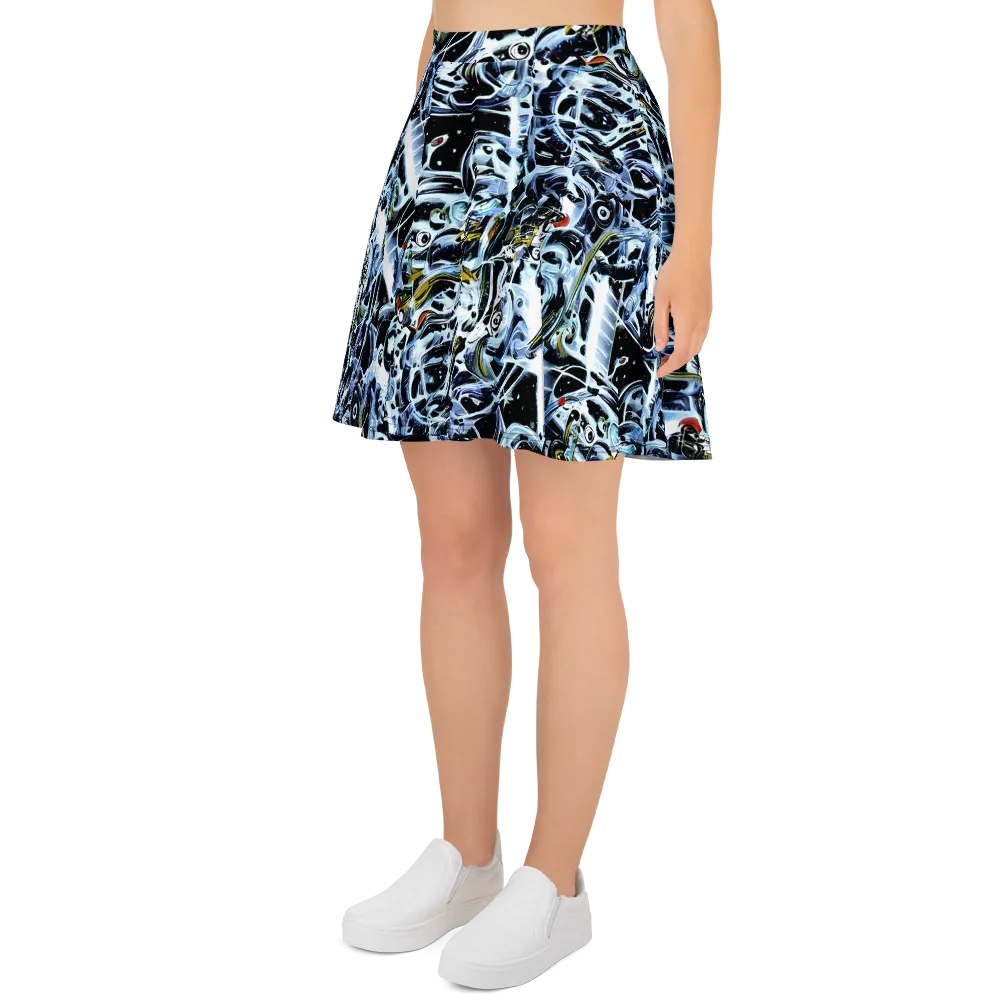 Liquid Chrome on Skater Skirt — Left