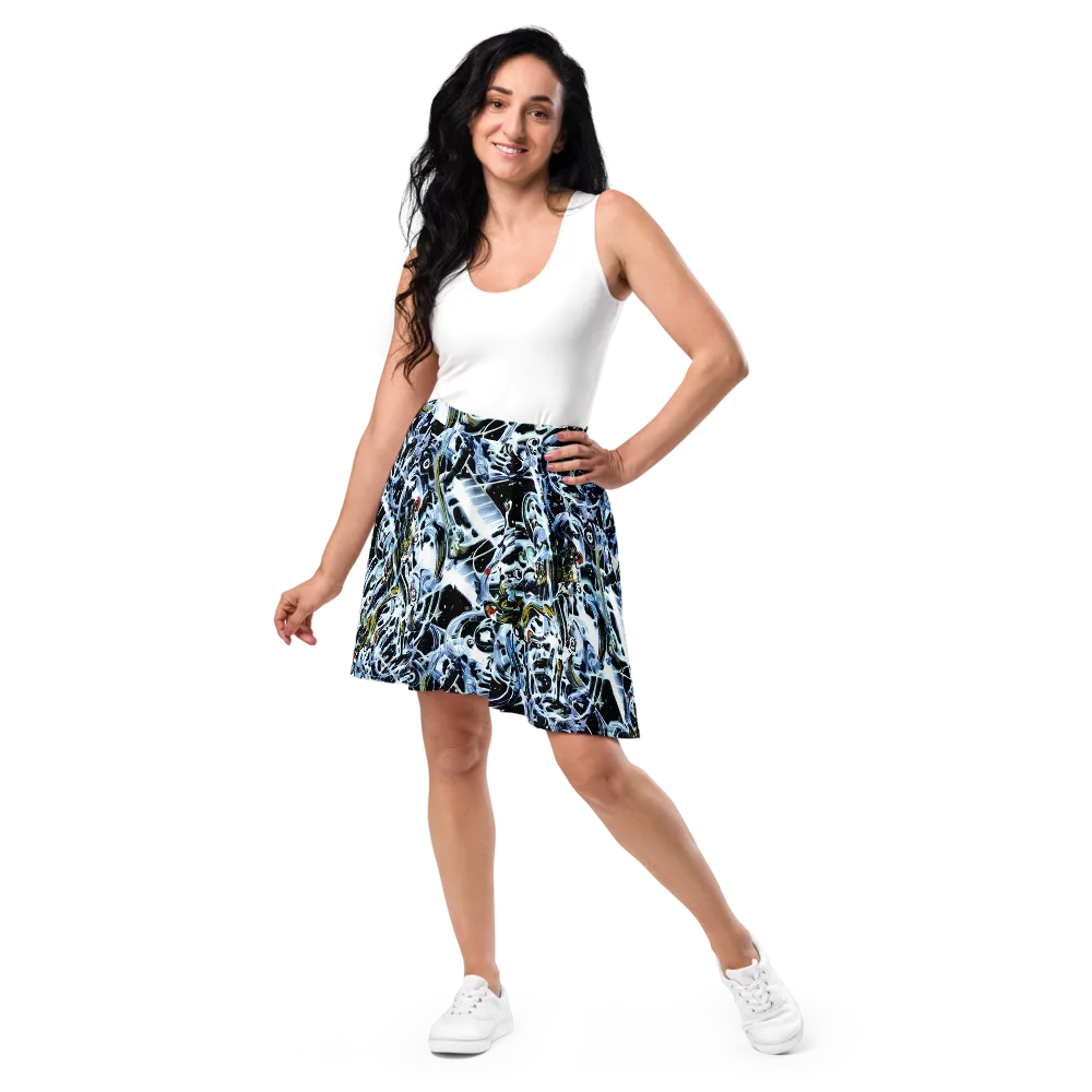 Liquid Chrome on Skater Skirt — Front