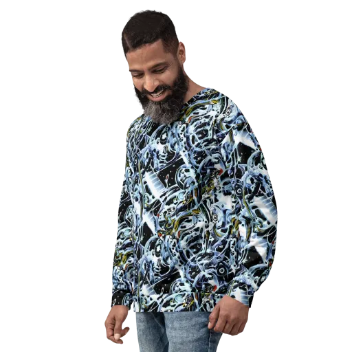 Liquid Chrome on a Sweatshirt