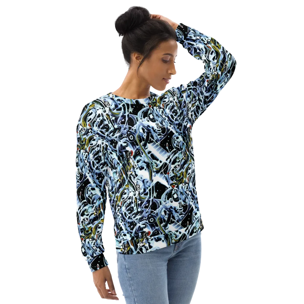 Liquid Chrome on Sweatshirt — Right Front