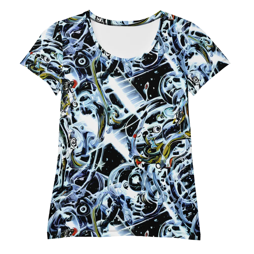 Liquid Chrome on Women's Athletic T-Shirt — Front