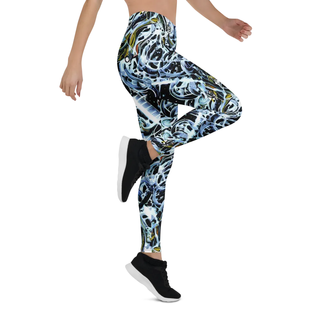 Liquid Chrome on Leggings — Right