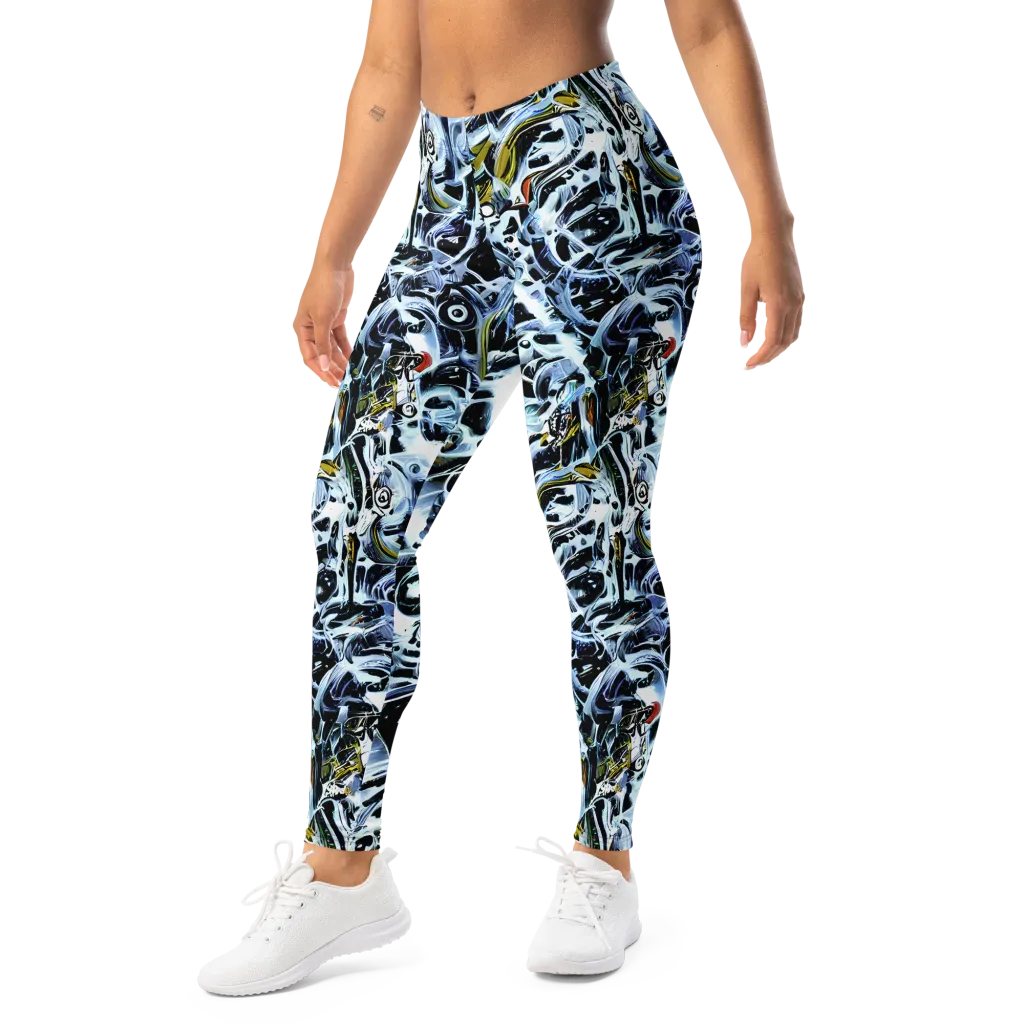 Liquid Chrome on Leggings — Left Front
