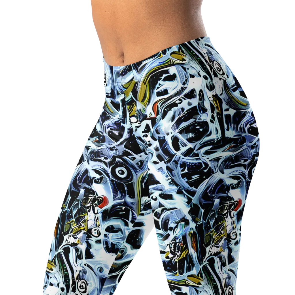 Liquid Chrome on Leggings — Left Front