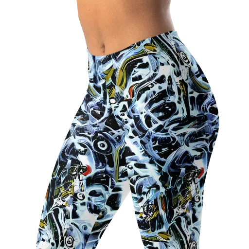 Liquid Chrome on a Leggings