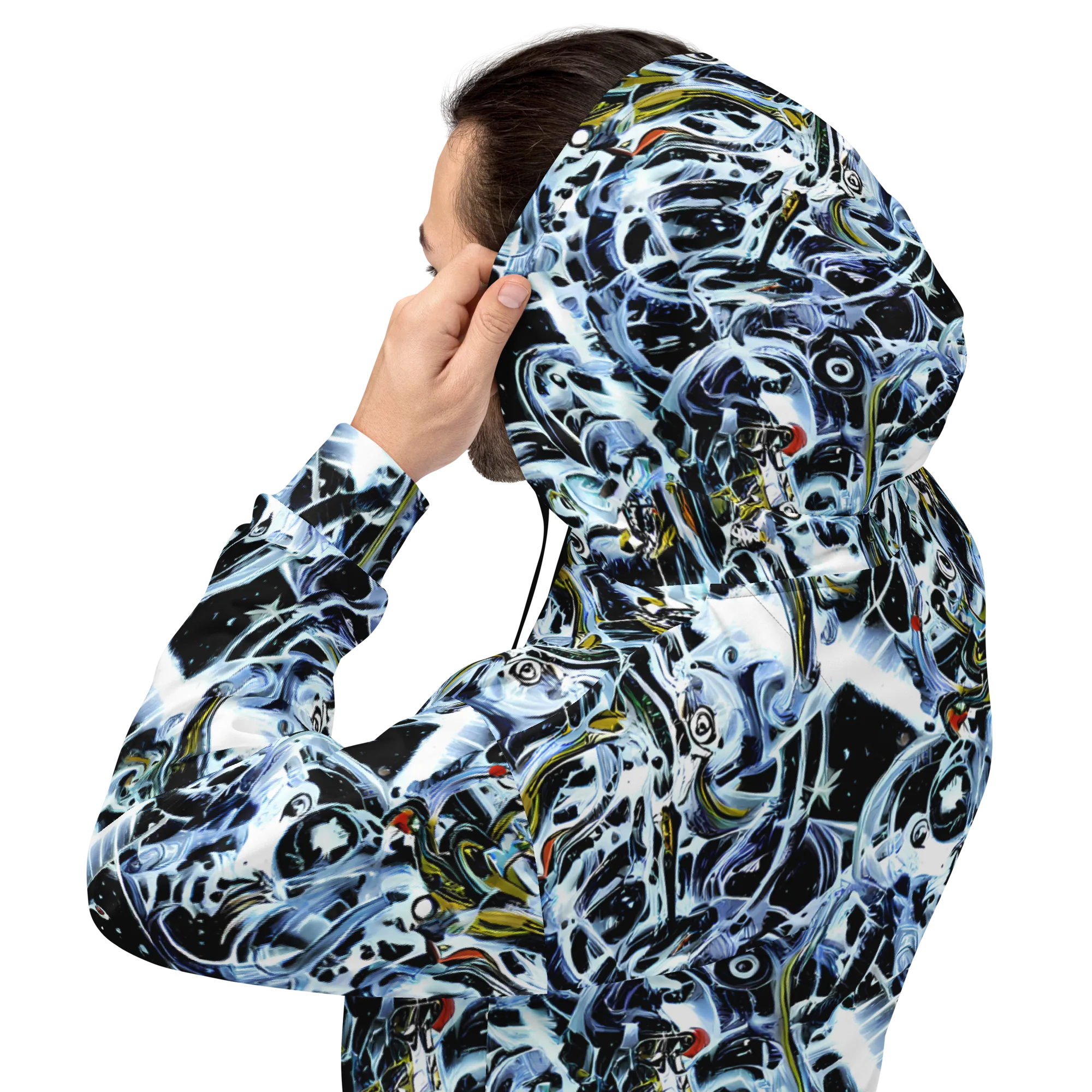 Liquid Chrome on Hoodie — Back