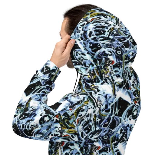 Liquid Chrome on a Hoodie