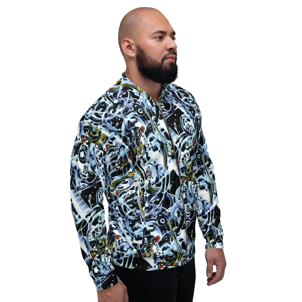 Liquid Chrome on Bomber Jacket — Right