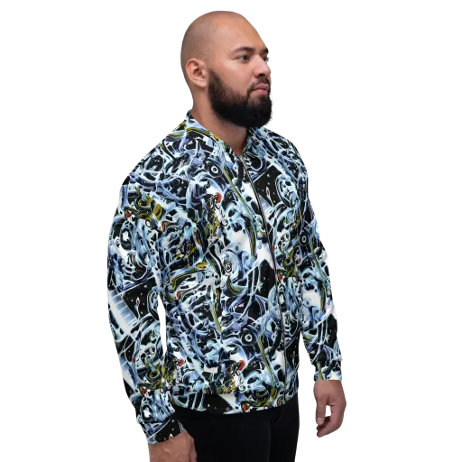 Liquid Chrome on a Bomber Jacket