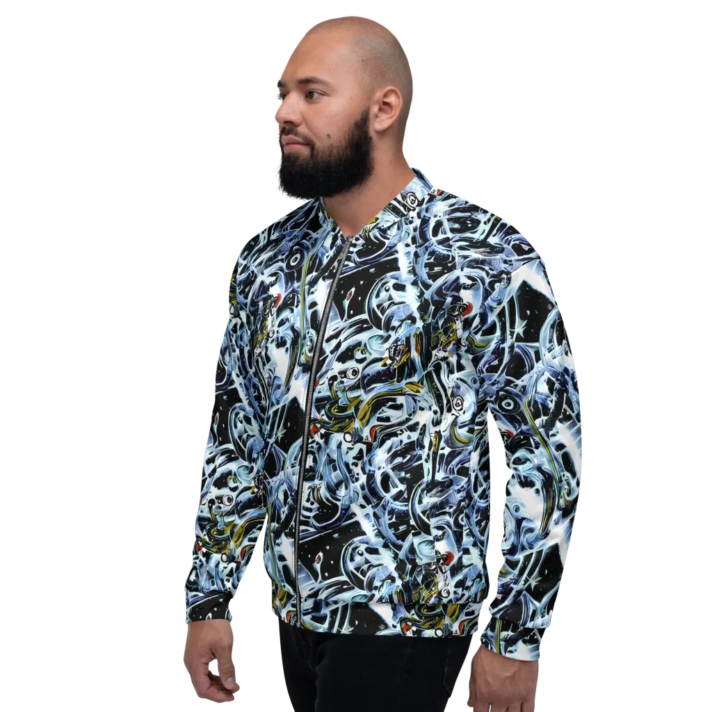 Liquid Chrome on Bomber Jacket — Left