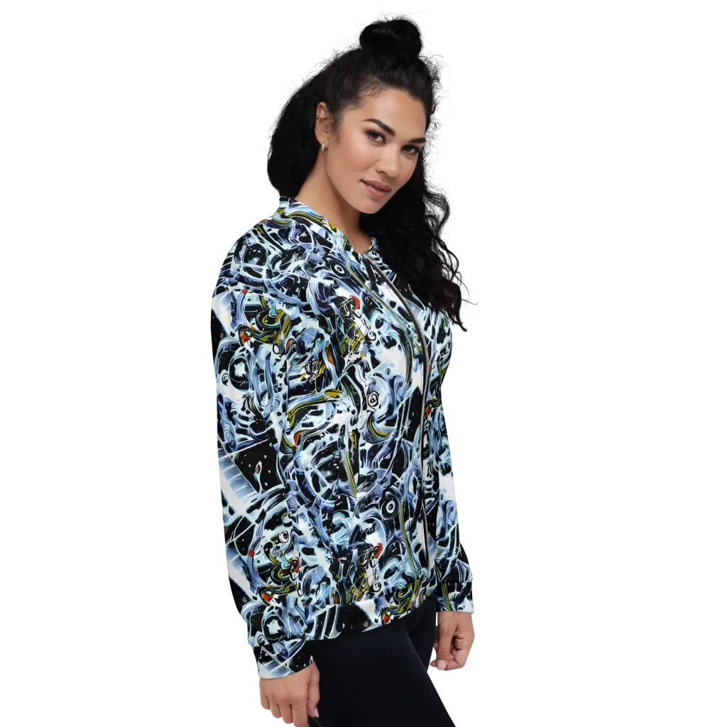 Liquid Chrome on Bomber Jacket — Right