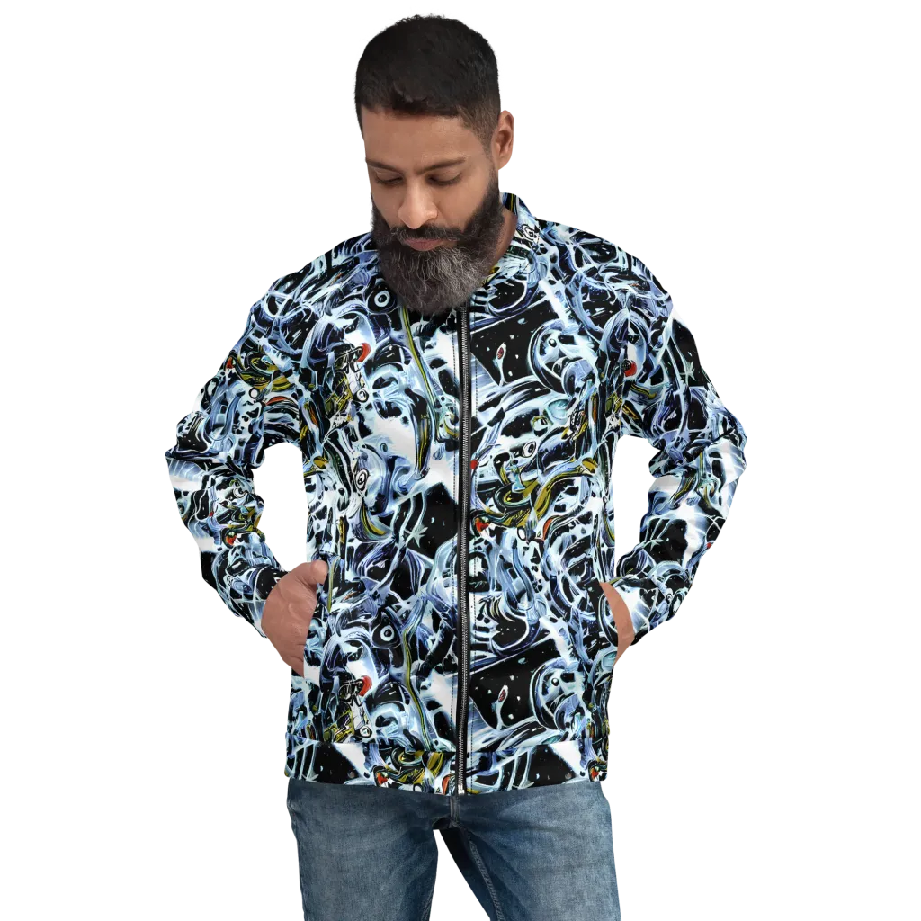 Liquid Chrome on Bomber Jacket — Front