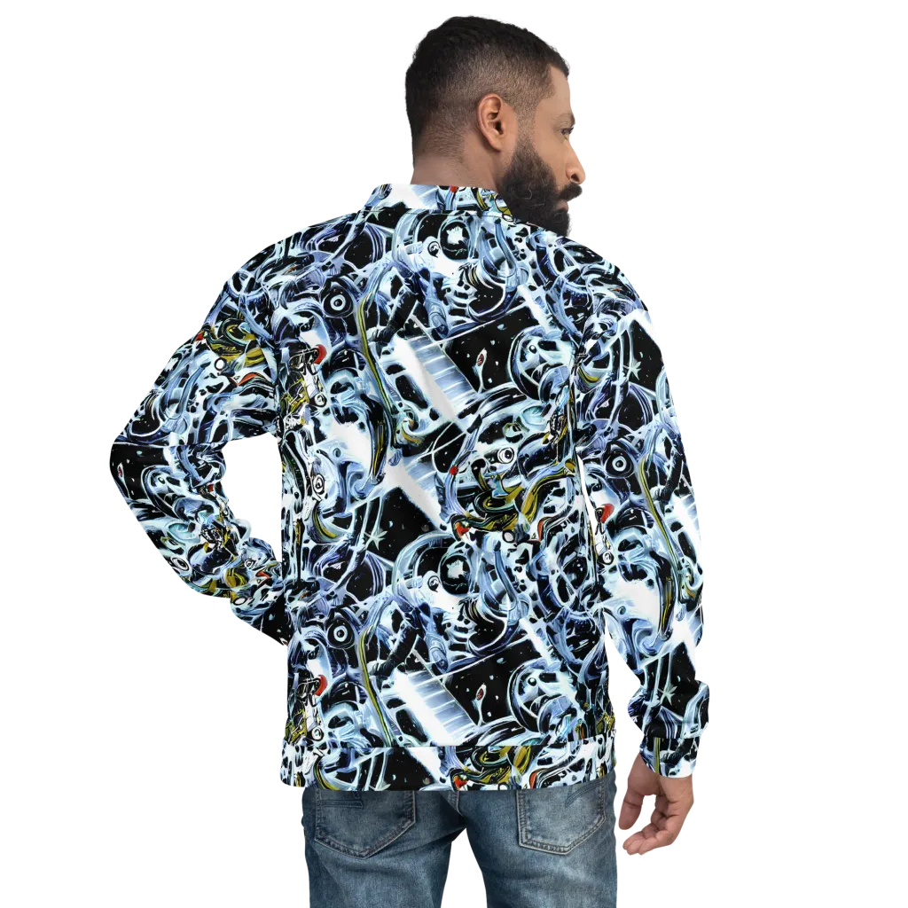 Liquid Chrome on Bomber Jacket — Back