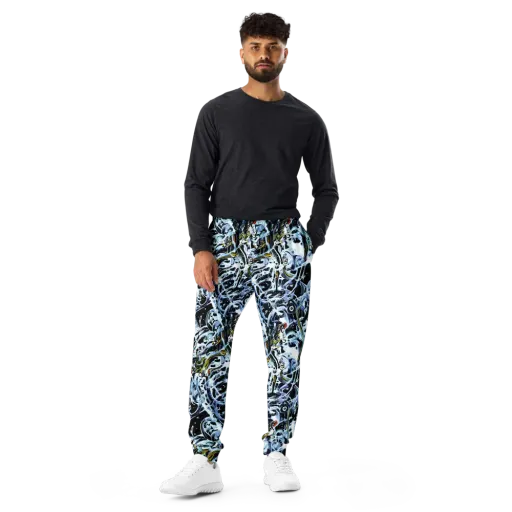 Liquid Chrome on a Men's Joggers