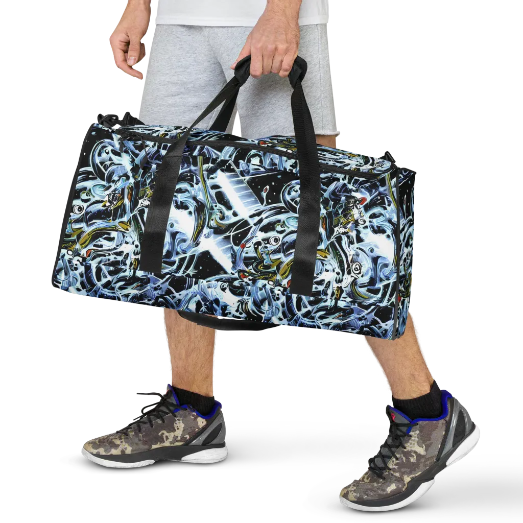 Liquid Chrome on Duffle Bag — Front