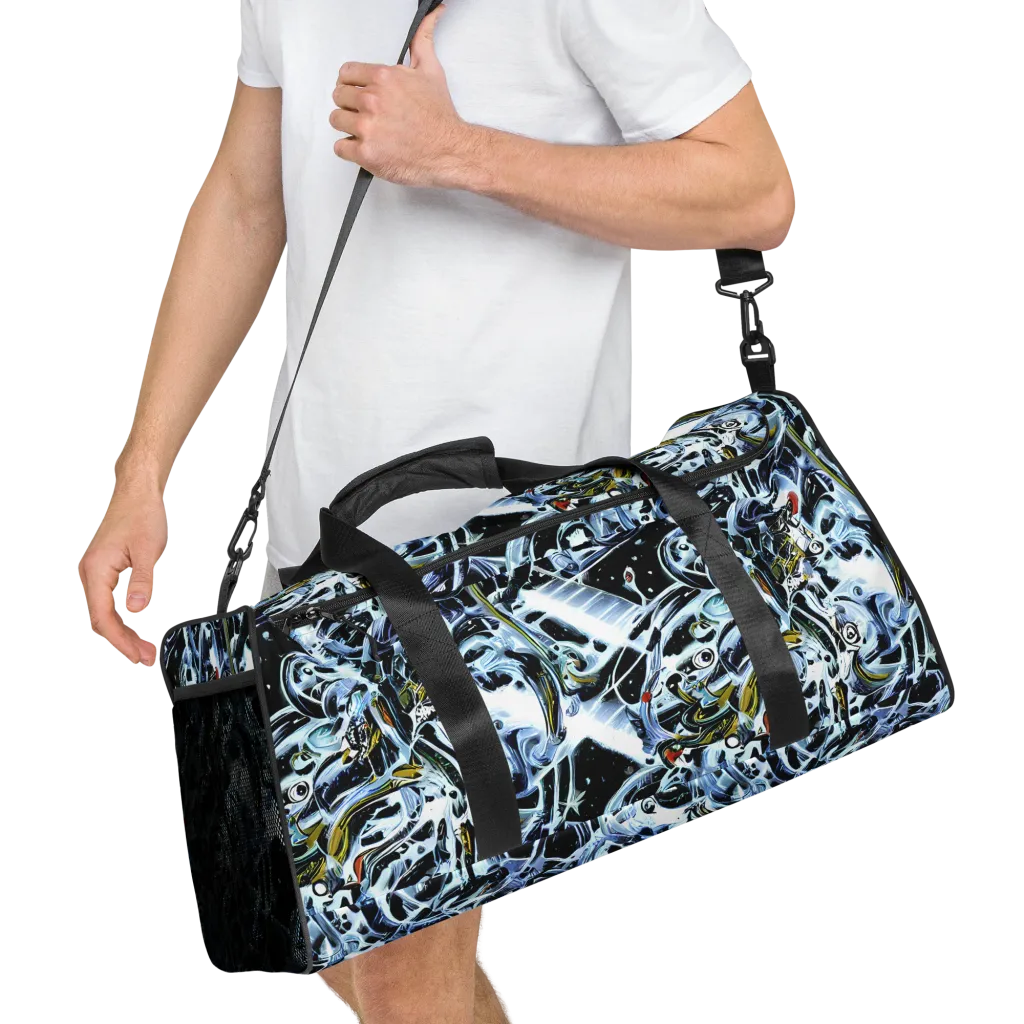 Liquid Chrome on Duffle Bag — Right Front