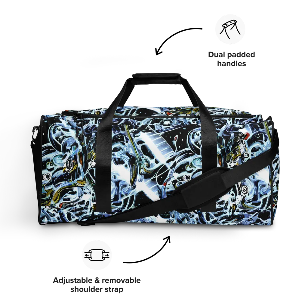 Liquid Chrome on Duffle Bag — Front