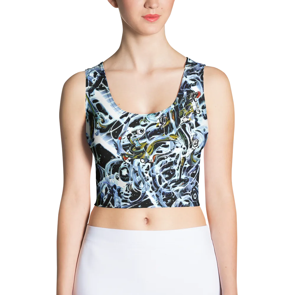 Liquid Chrome on Crop Top — Front