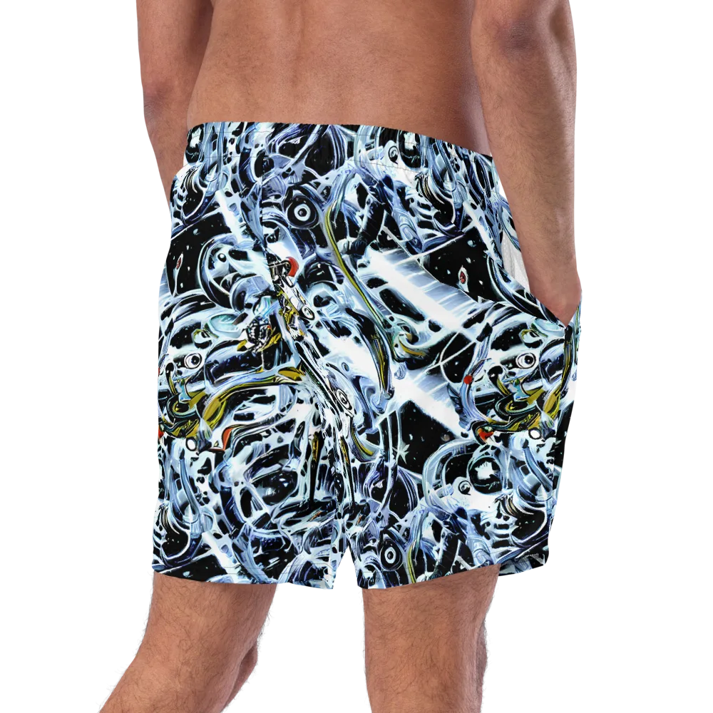 Liquid Chrome on Swim Trunks — Right Back
