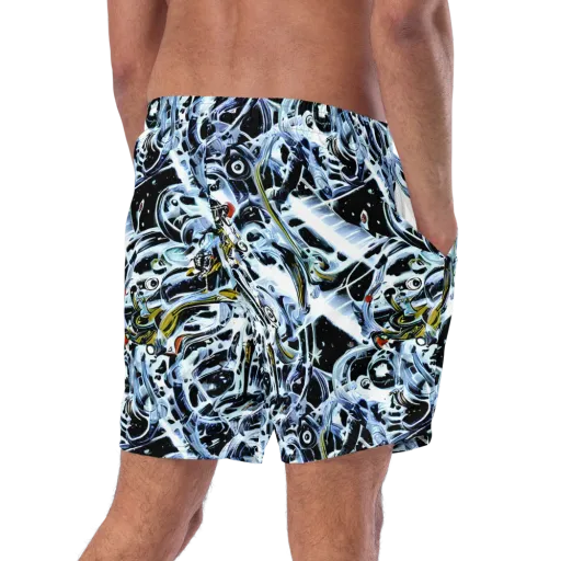Liquid Chrome on a Swim Trunks