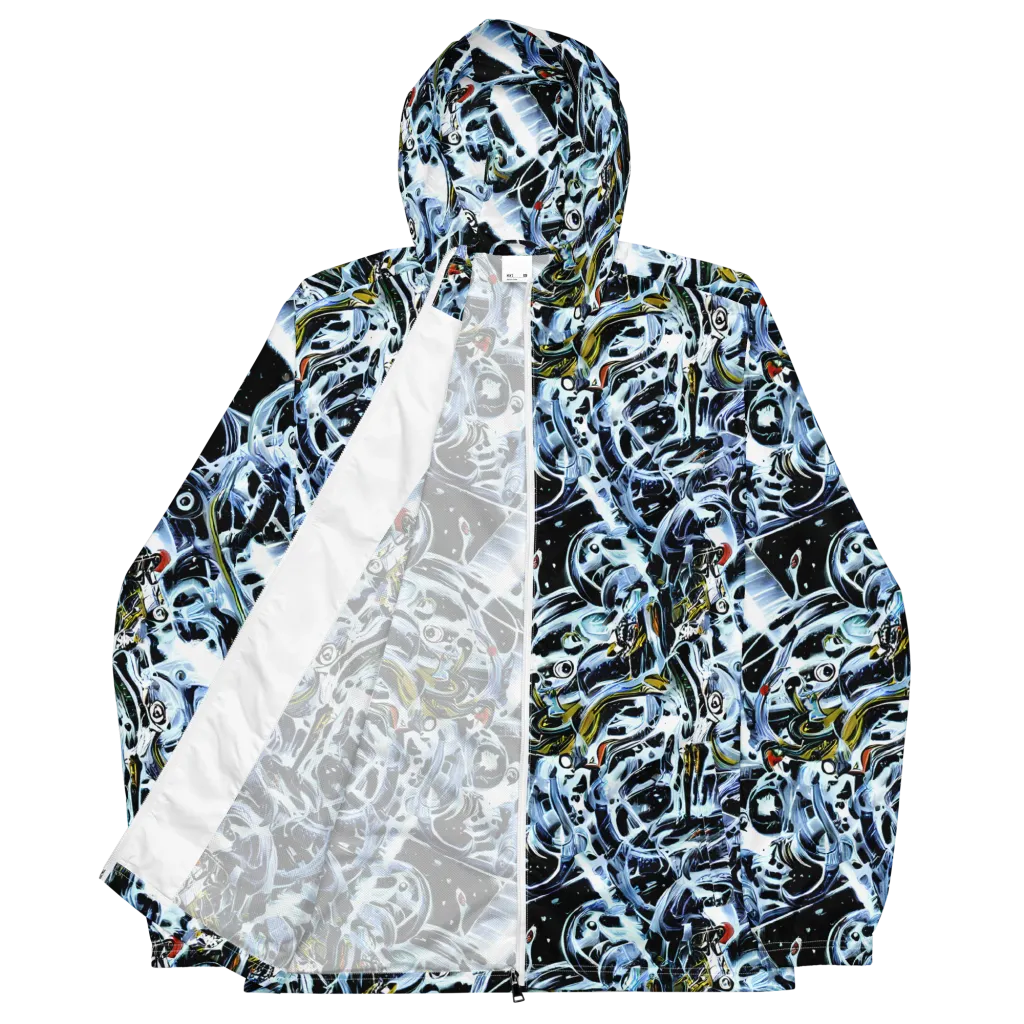 Liquid Chrome on Men's Windbreaker — Front