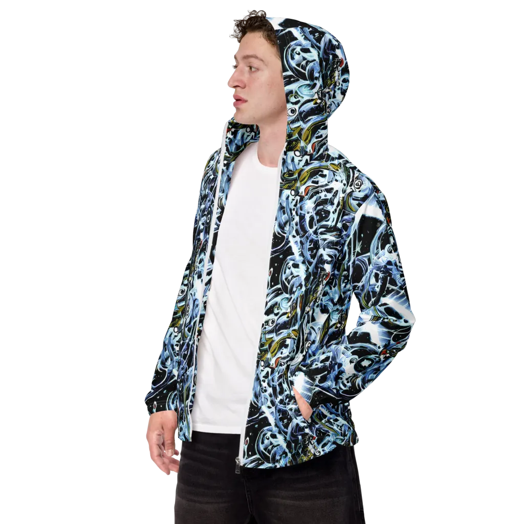 Liquid Chrome on Men's Windbreaker — Left Front