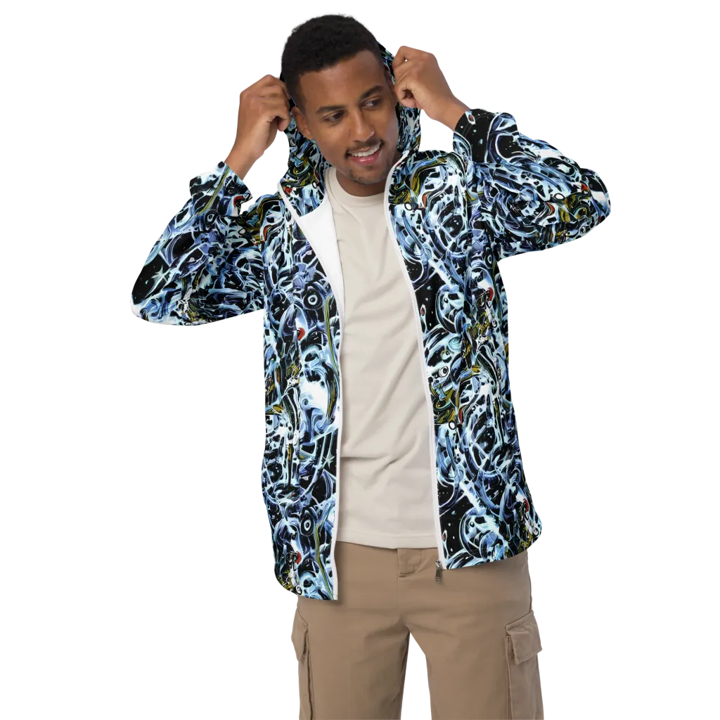 Liquid Chrome on Men's Windbreaker — Front