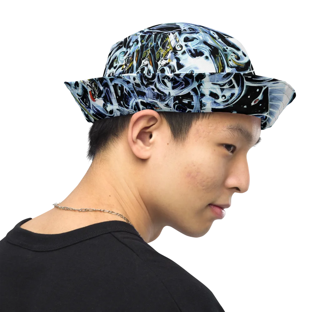 Liquid Chrome on Reversible Bucket Hat — Right Outside