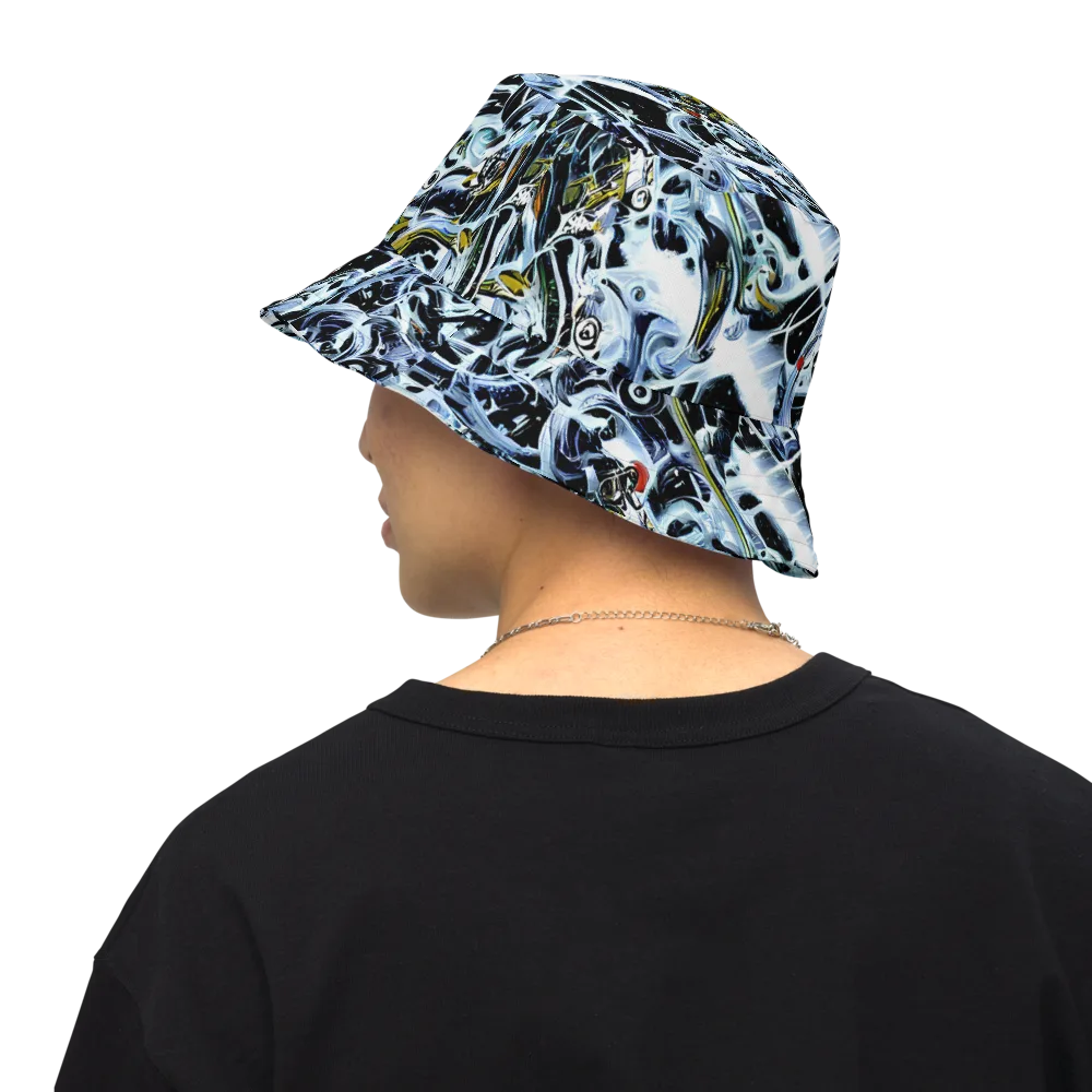 Liquid Chrome on Reversible Bucket Hat — Back Inside